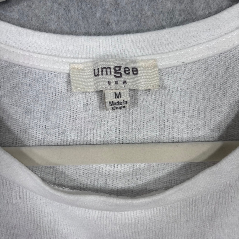 UMGEE‎ Embroidered T Shirt Tunic Dress Medium Pockets Cottage Boho Lounge Comfy - Picture 7 of 13